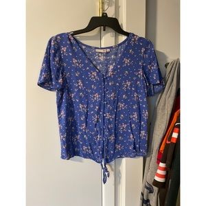 Blue Floral Shirt